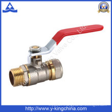 Female Pex Pipe Brass Ball Valve with Steel Handle (YD-1041)